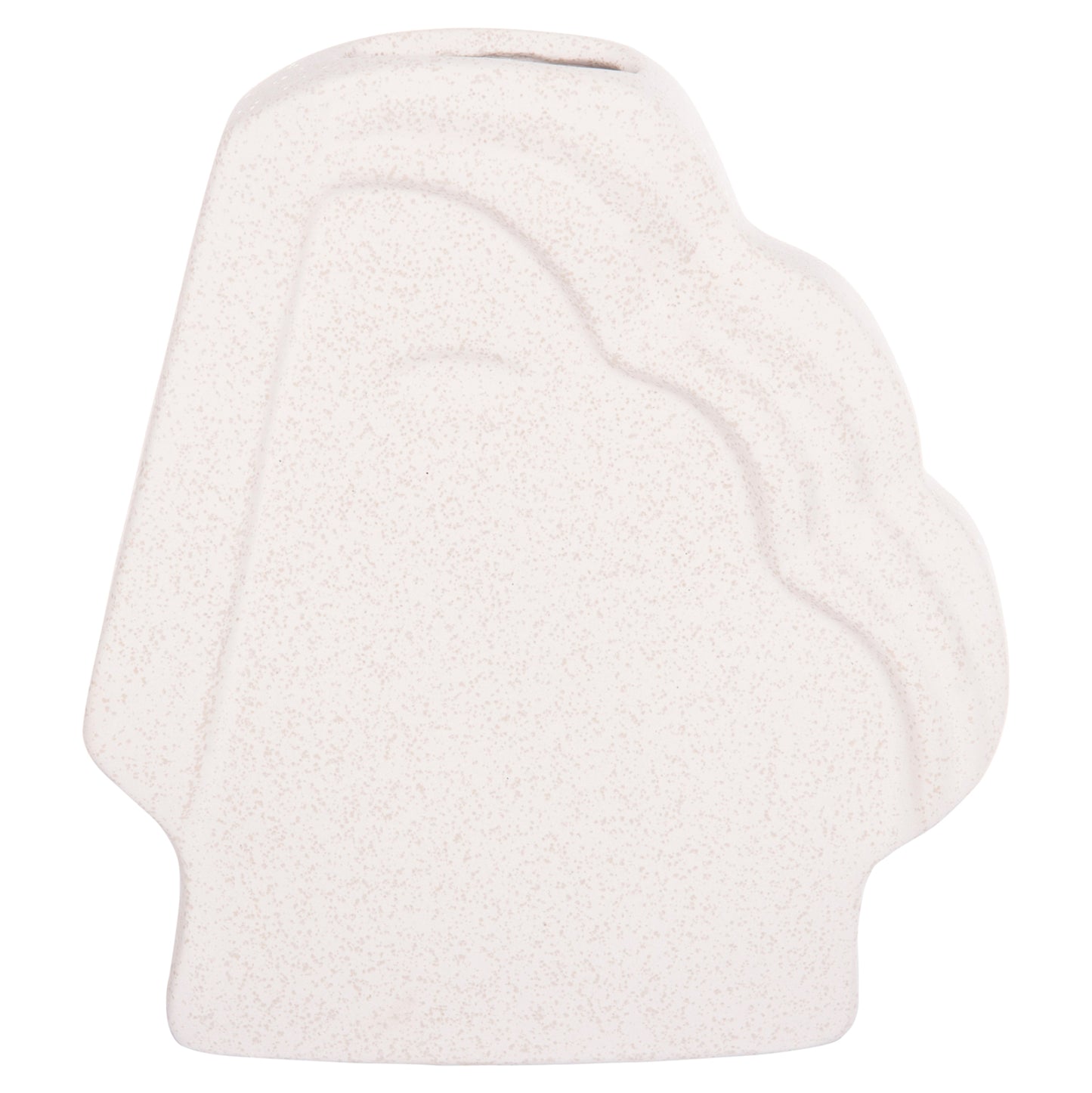 CERAMIC TABLE DECOR HUMANS HM4585 OFF WHITE WITH CRYSTALLISATION 22x5x24.5Hcm.