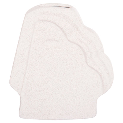 CERAMIC TABLE DECOR HUMANS HM4585 OFF WHITE WITH CRYSTALLISATION 22x5x24.5Hcm.