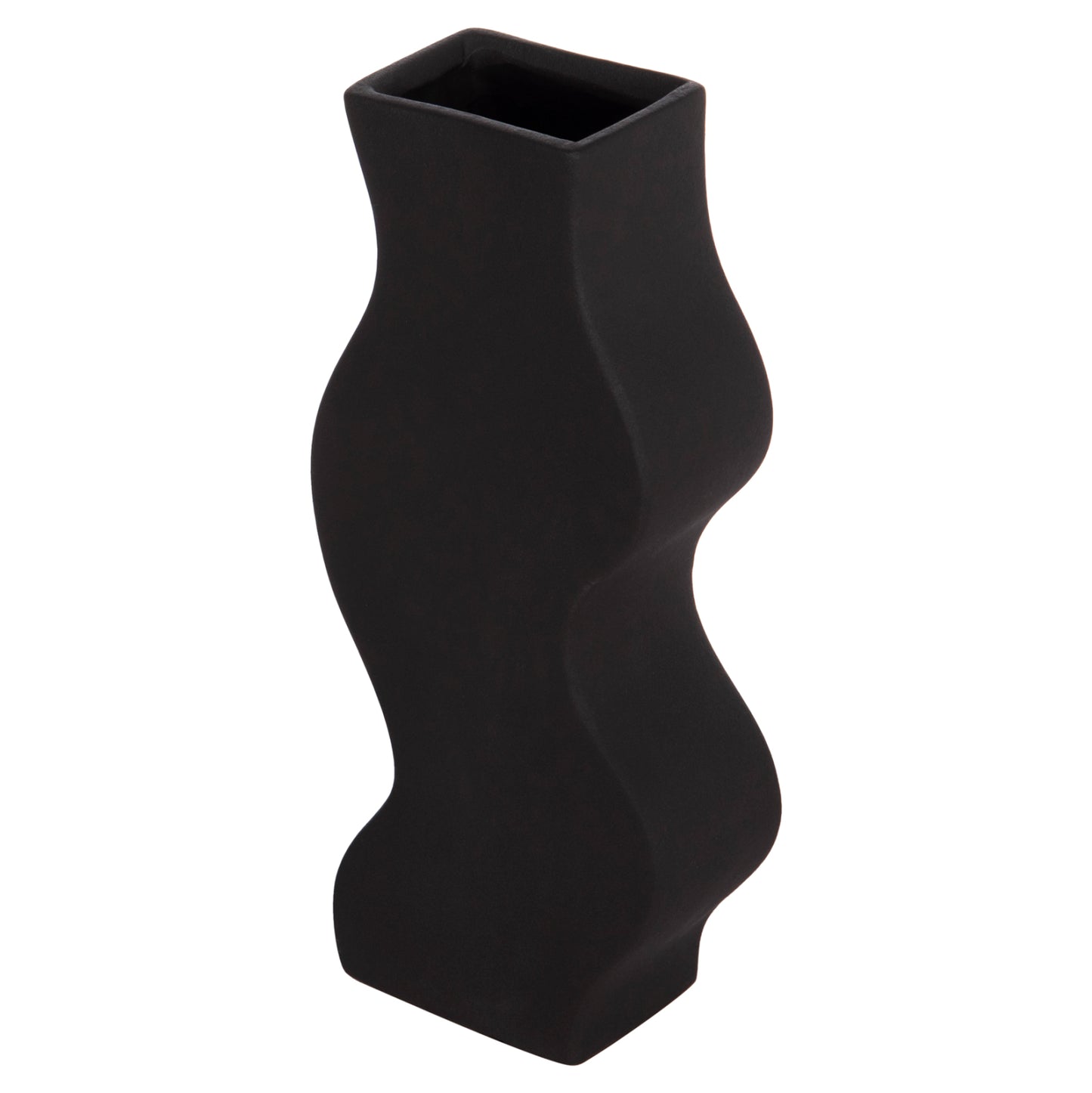 CERAMIC TABLE DECOR SERIES "SEBOR" HM4589.02 MATTE BLACK 14x6.5x30Hcm.