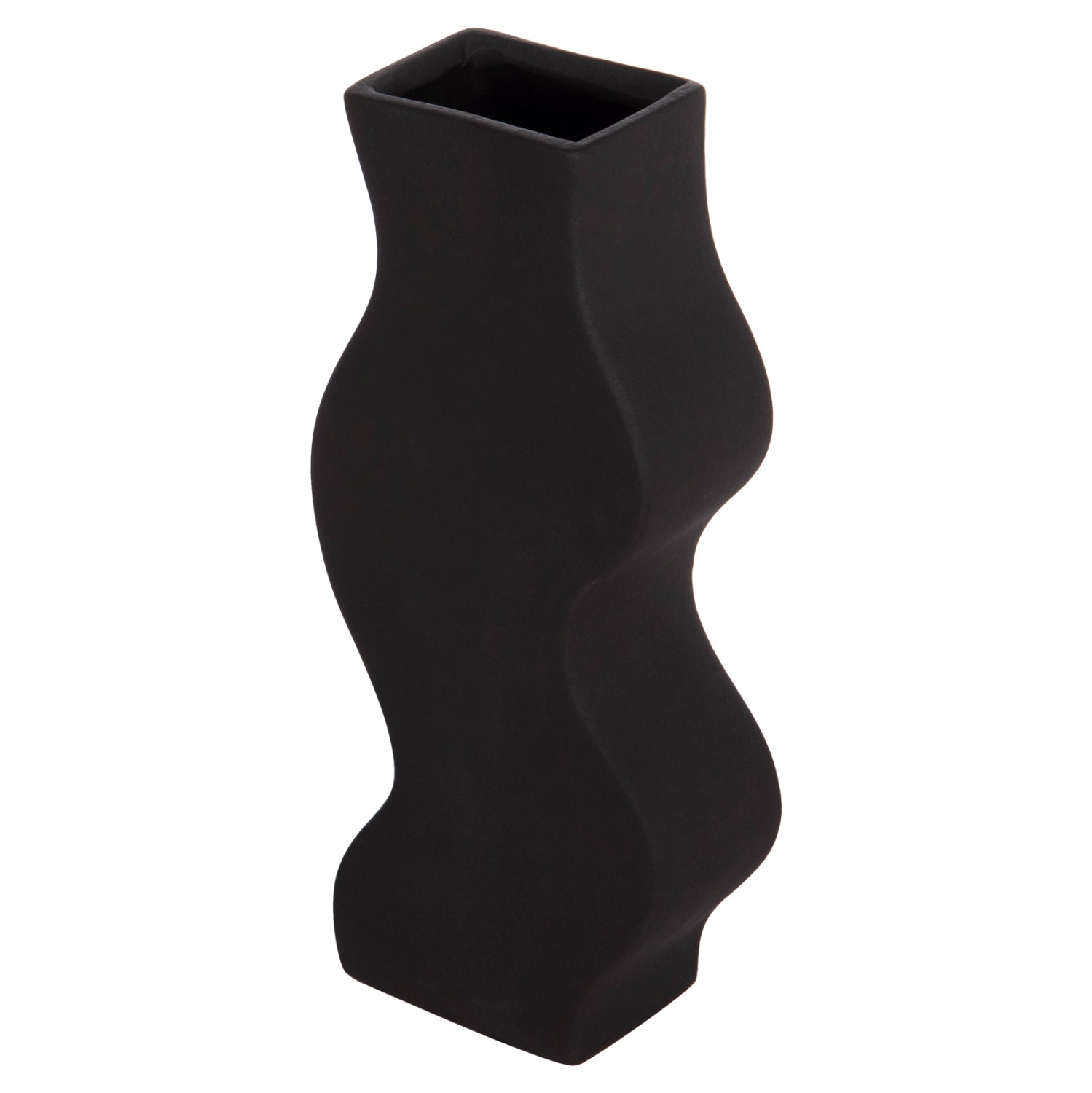 CERAMIC TABLE DECOR SERIES "SEBOR" HM4589.02 MATTE BLACK 14x6.5x30Hcm.