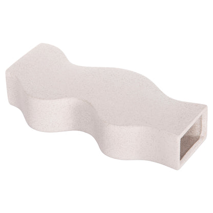 CERAMIC TABLE DECOR SERIES "SEBOR" HM4589.01 OFF WHITE WITH CRYSTALLISATION 14x6.5x30Hcm.
