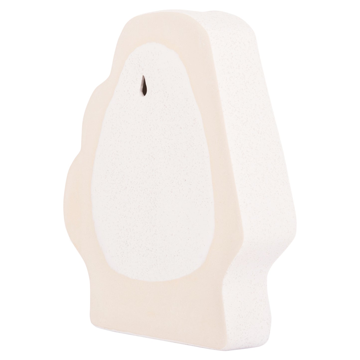 CERAMIC TABLE DECOR HUMANS HM4585 OFF WHITE WITH CRYSTALLISATION 22x5x24.5Hcm.