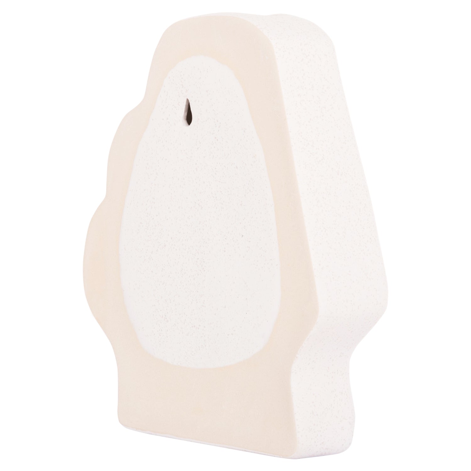 CERAMIC TABLE DECOR HUMANS HM4585 OFF WHITE WITH CRYSTALLISATION 22x5x24.5Hcm.