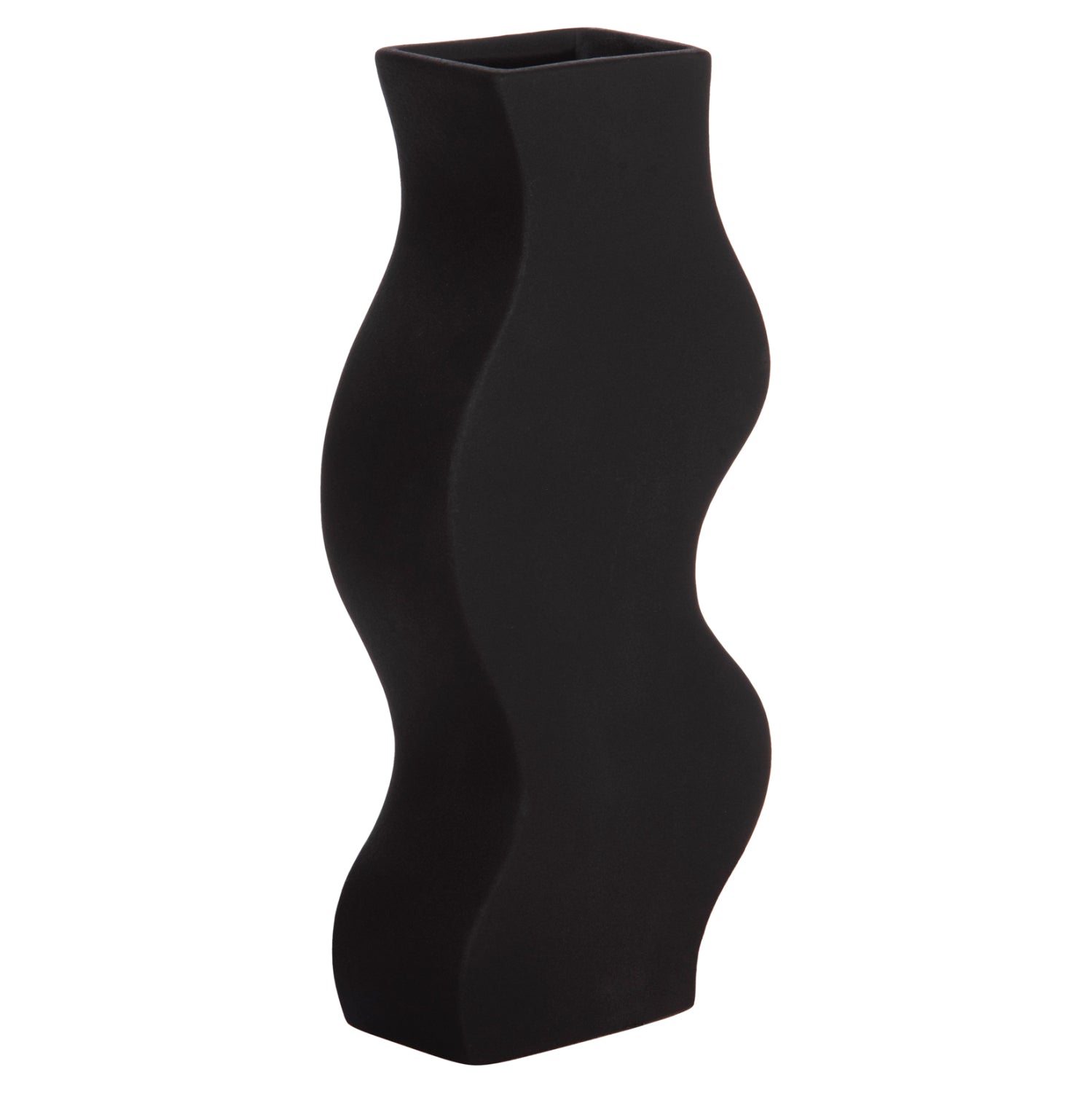 CERAMIC TABLE DECOR SERIES "SEBOR" HM4589.02 MATTE BLACK 14x6.5x30Hcm.