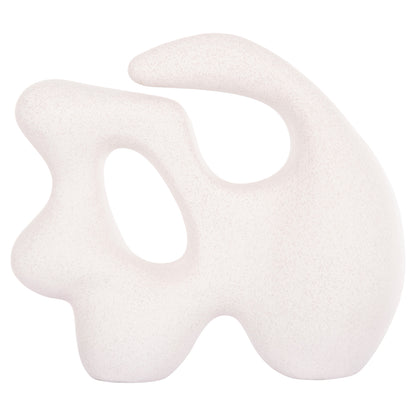 CERAMIC TABLE DECOR SERIES ISIL HM4596 OFF WHITE WITH CRYSTALLISATION 33.5x15.5x30Hcm.
