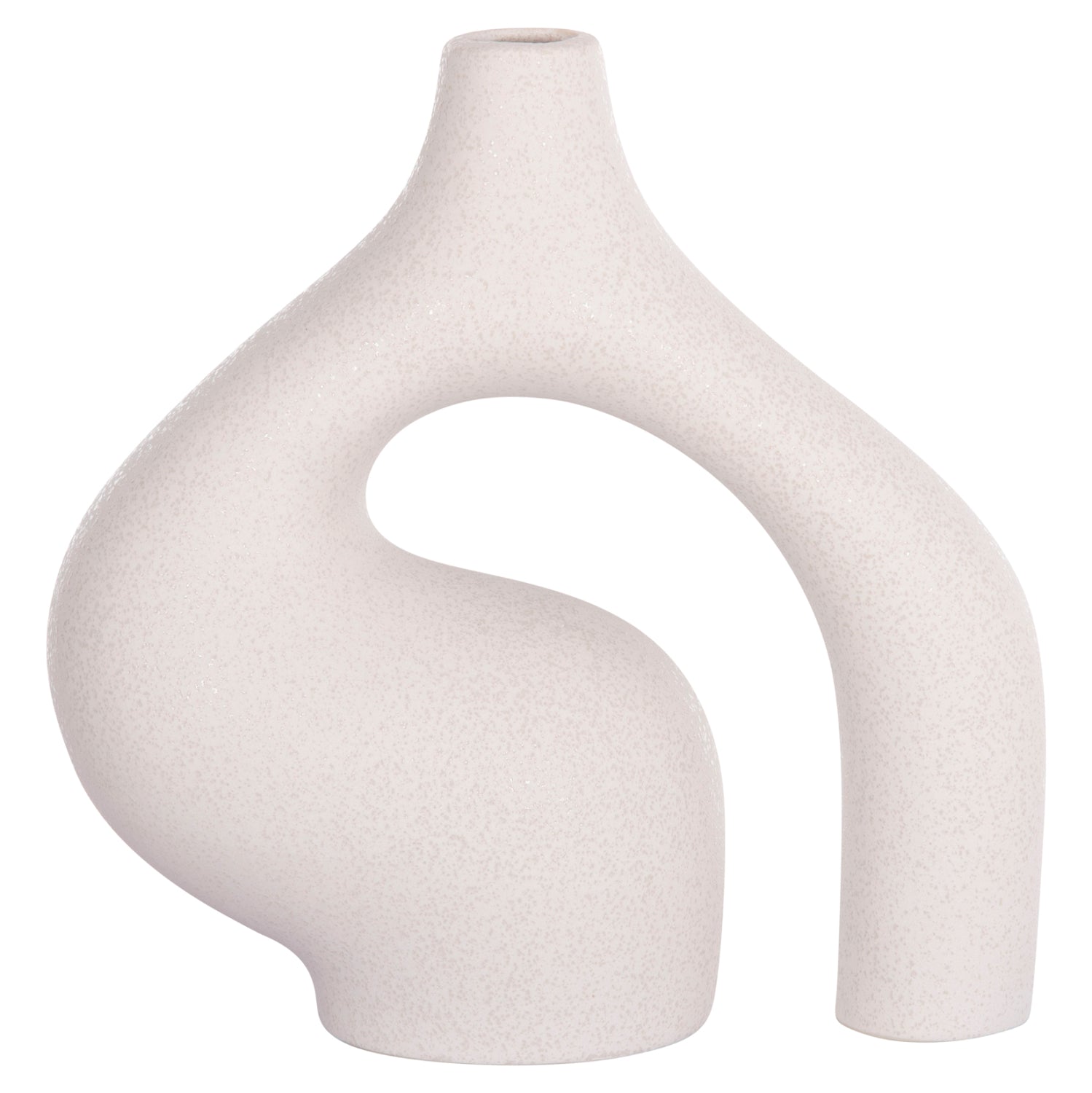 CERAMIC TABLE DECOR ISIL HM4597.01 OFF WHITE WITH CRYSTALLIZATION 29x11x29Hcm.