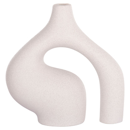 CERAMIC TABLE DECOR ISIL HM4597.01 OFF WHITE WITH CRYSTALLIZATION 29x11x29Hcm.