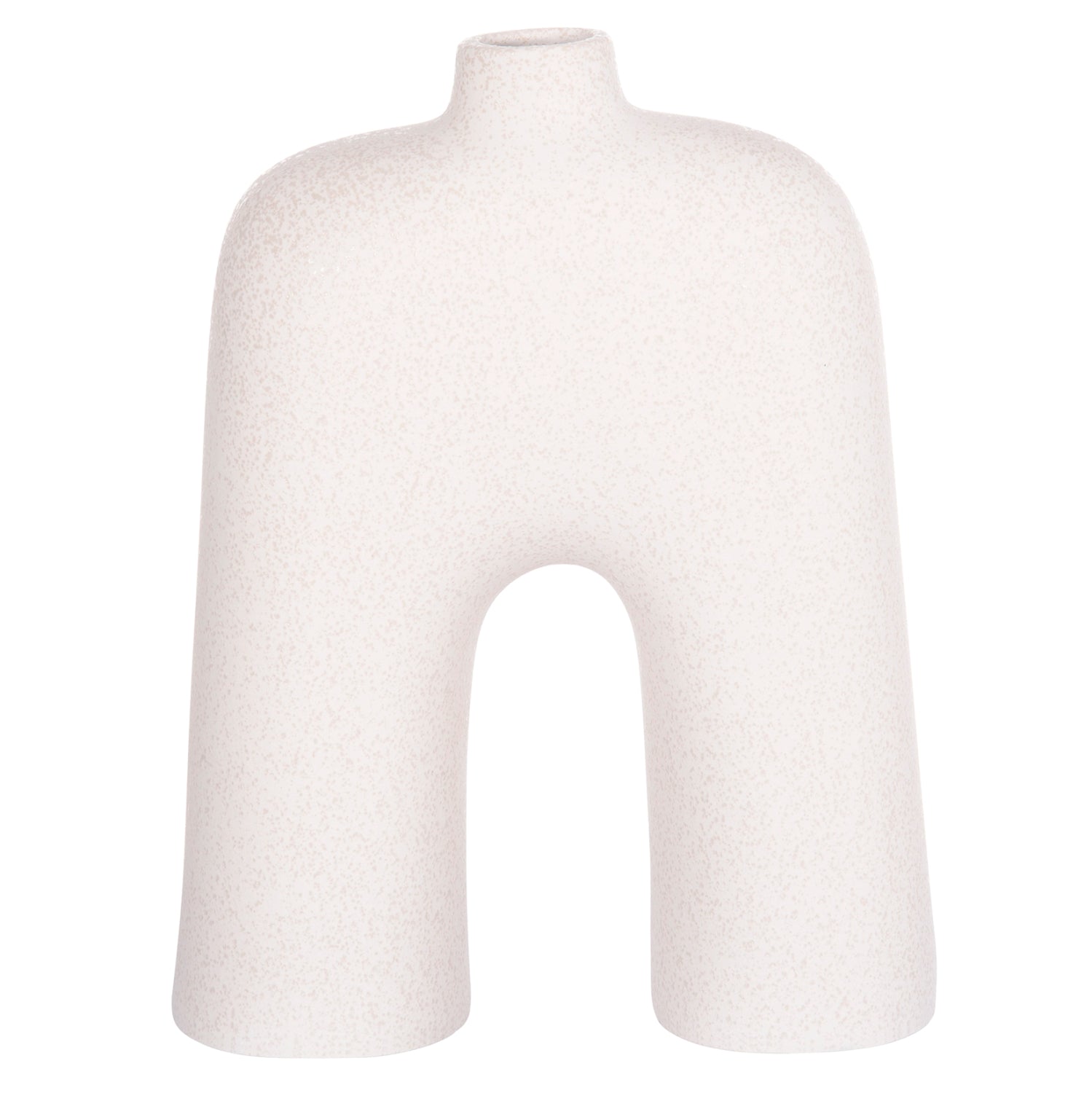 CERAMIC TABLE DECOR SERIES ISIL HM4599.01 OFF WHITE WITH CRYSTALLISATION 22x8x29Hcm.