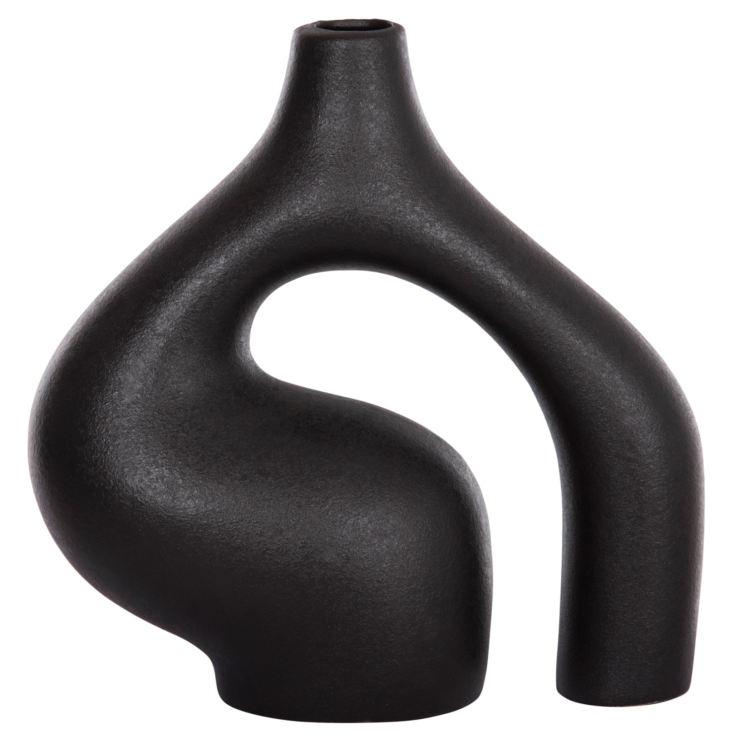 CERAMIC TABLE DECOR ISIL HM4597.02 BLACK MATTE 29.5x11x29Hcm.