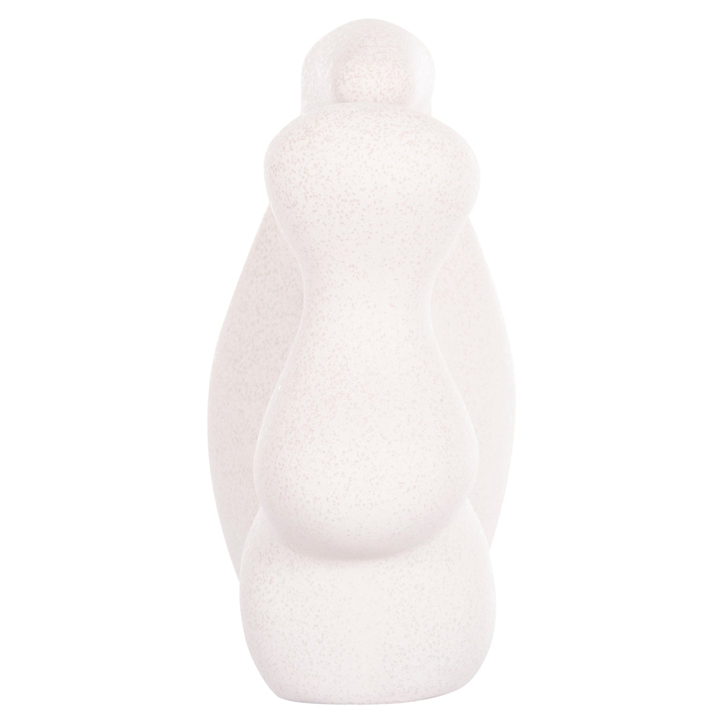 CERAMIC TABLE DECOR SERIES ISIL HM4596 OFF WHITE WITH CRYSTALLISATION 33.5x15.5x30Hcm.