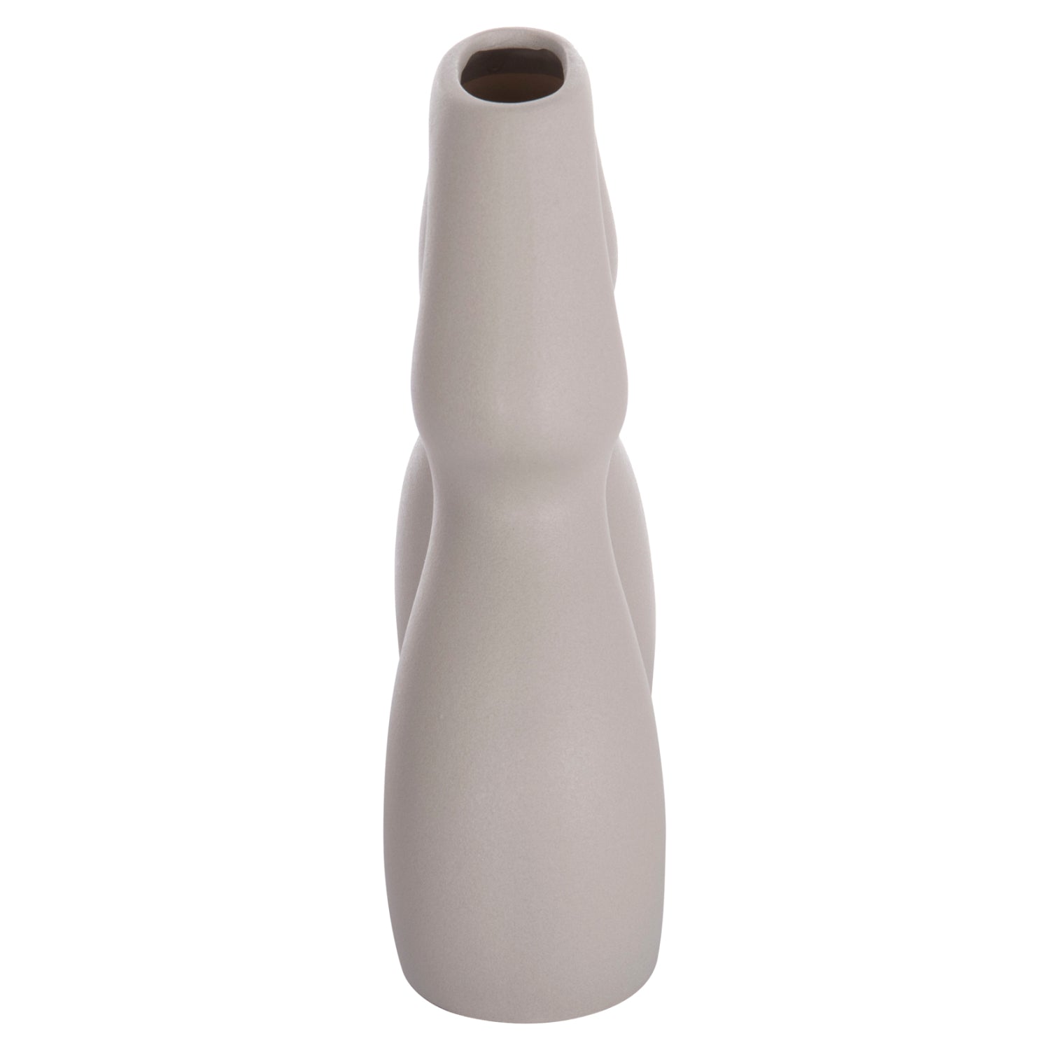 CERAMIC TABLE DECOR ISIL HM4598.03 MATTE GREY 26x9.5x29.5Hcm.