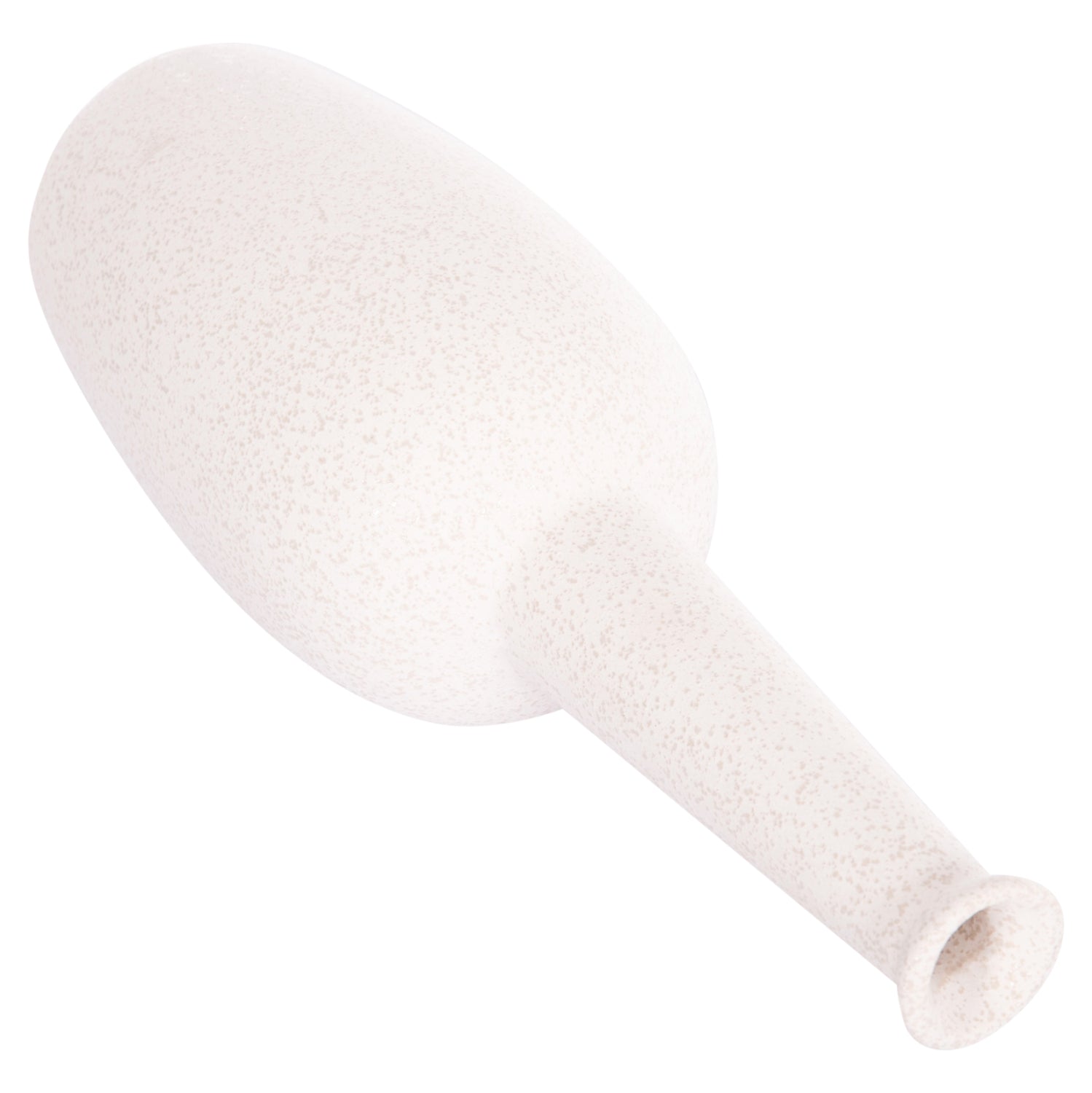 CERAMIC TABLE DECOR ELENDIL HM4592.01 OFF WHITE WITH CRYSTALLIZATION Φ10x30Hcm.