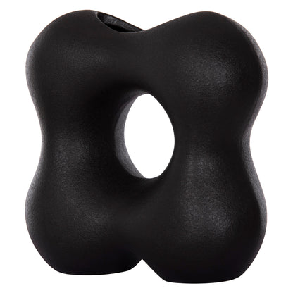 CERAMIC TABLE DECOR SEBOR HM4594.02 MATTE BLACK 18x9x18Hcm.