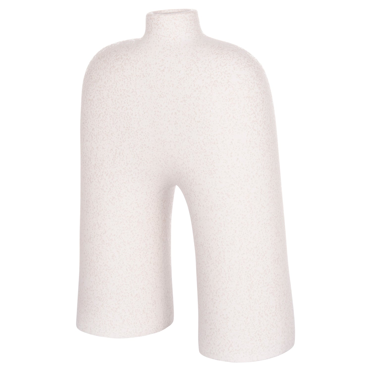 CERAMIC TABLE DECOR SERIES ISIL HM4599.01 OFF WHITE WITH CRYSTALLISATION 22x8x29Hcm.