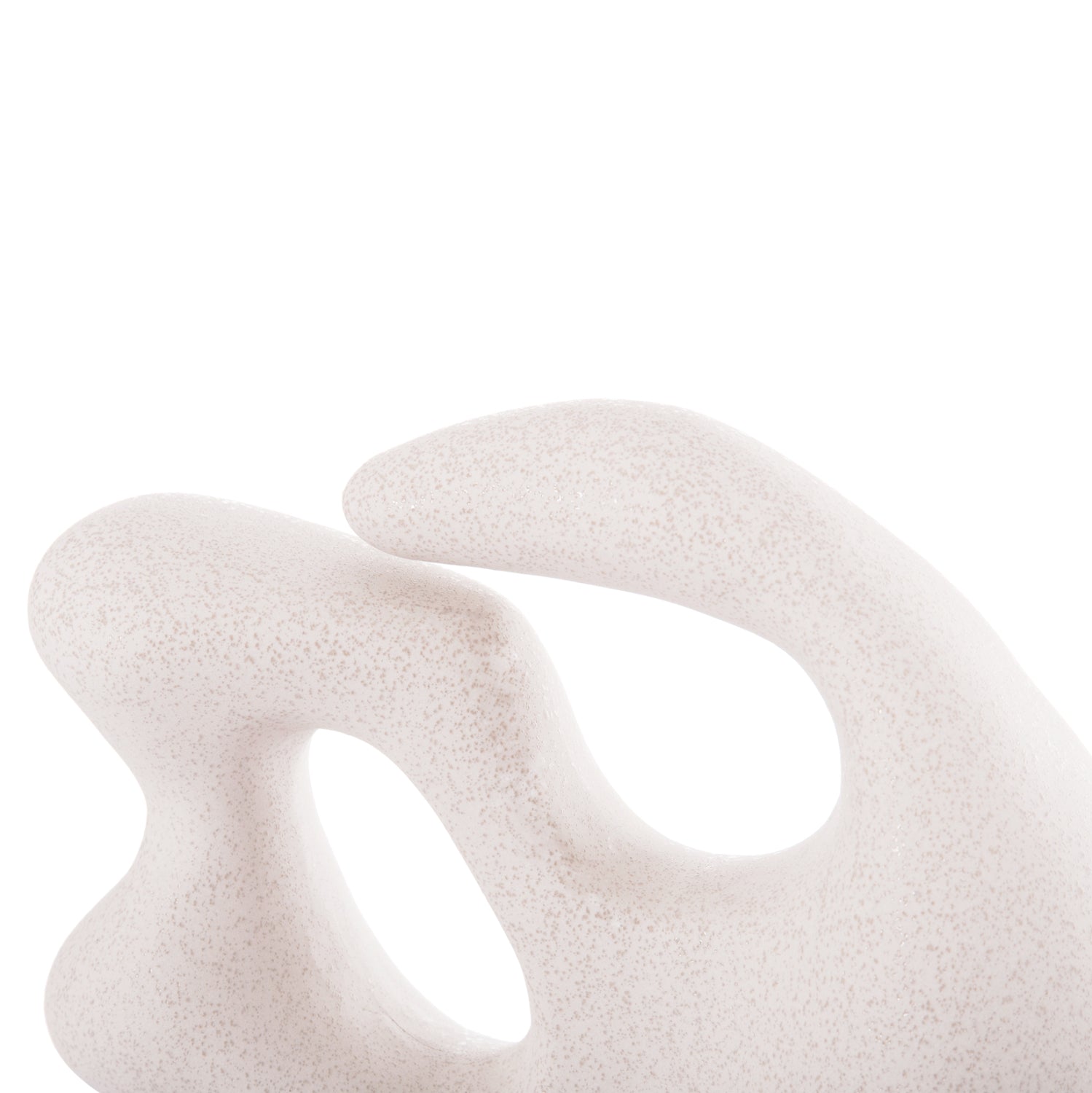 CERAMIC TABLE DECOR SERIES ISIL HM4596 OFF WHITE WITH CRYSTALLISATION 33.5x15.5x30Hcm.
