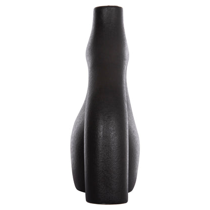 CERAMIC TABLE DECOR ISIL HM4597.02 BLACK MATTE 29.5x11x29Hcm.
