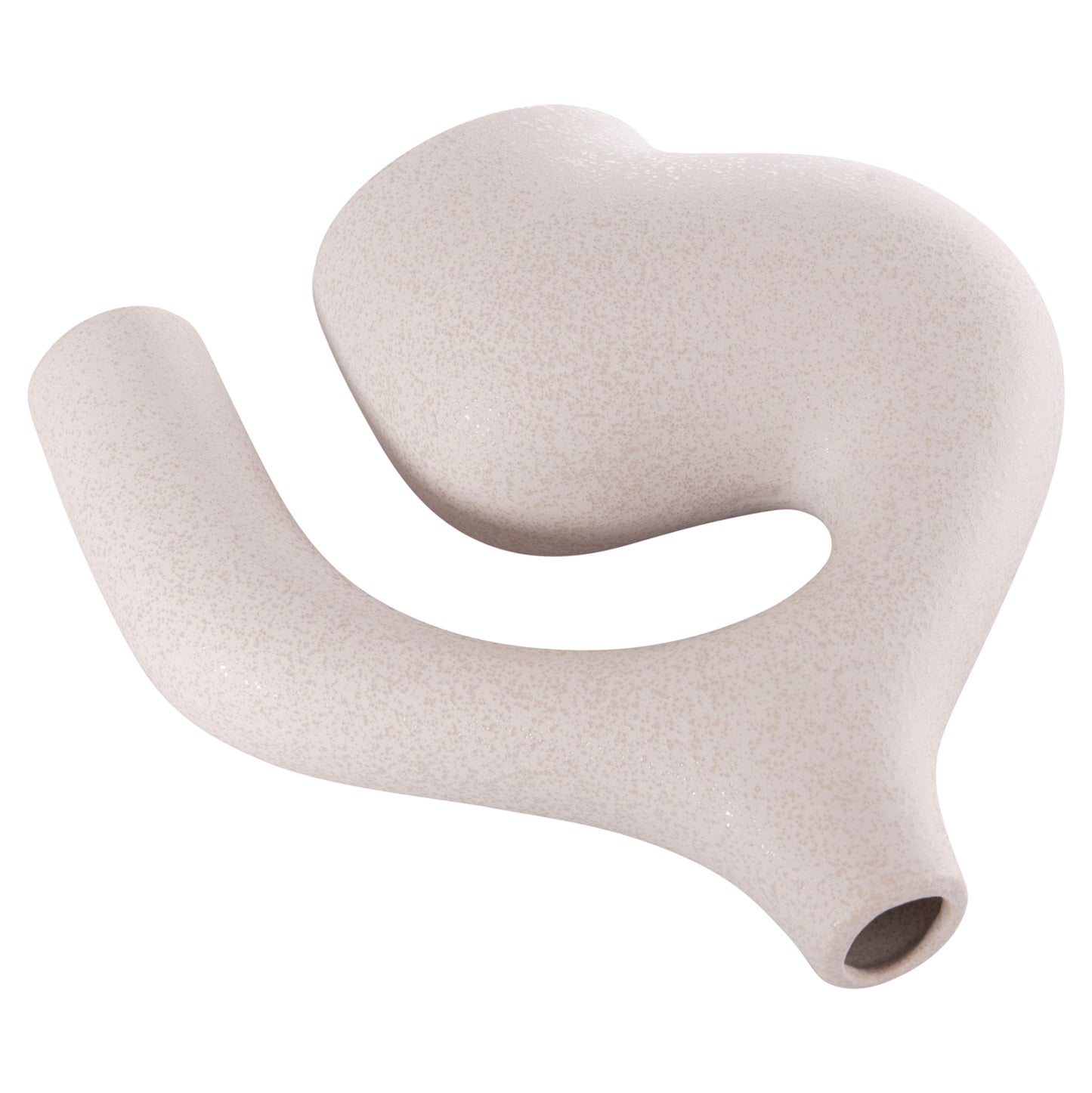 CERAMIC TABLE DECOR ISIL HM4597.01 OFF WHITE WITH CRYSTALLIZATION 29x11x29Hcm.