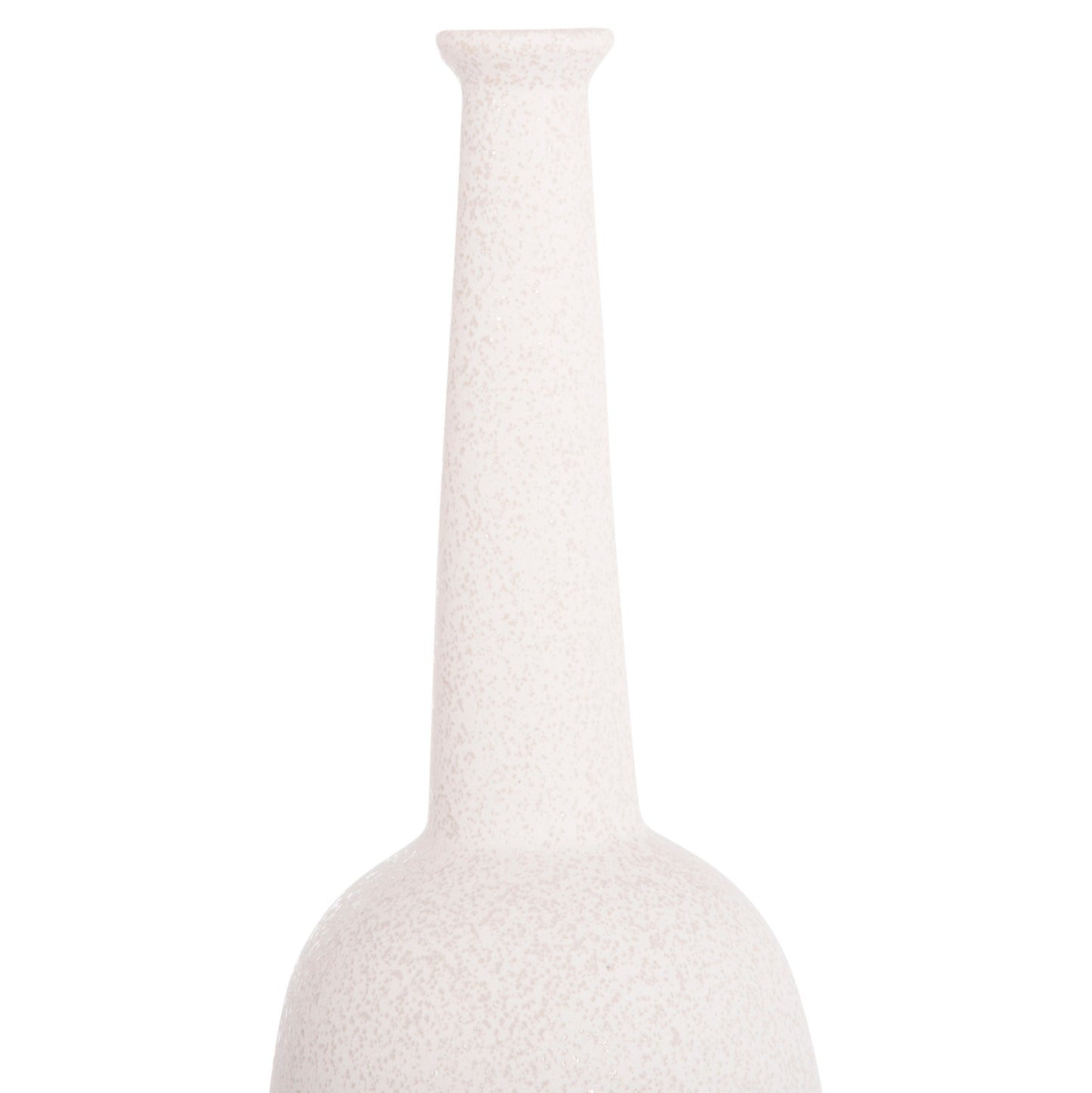CERAMIC TABLE DECOR ELENDIL HM4591.01 OFF WHITE WITH CRYSTALLIZATION Φ12x39.5Hcm.