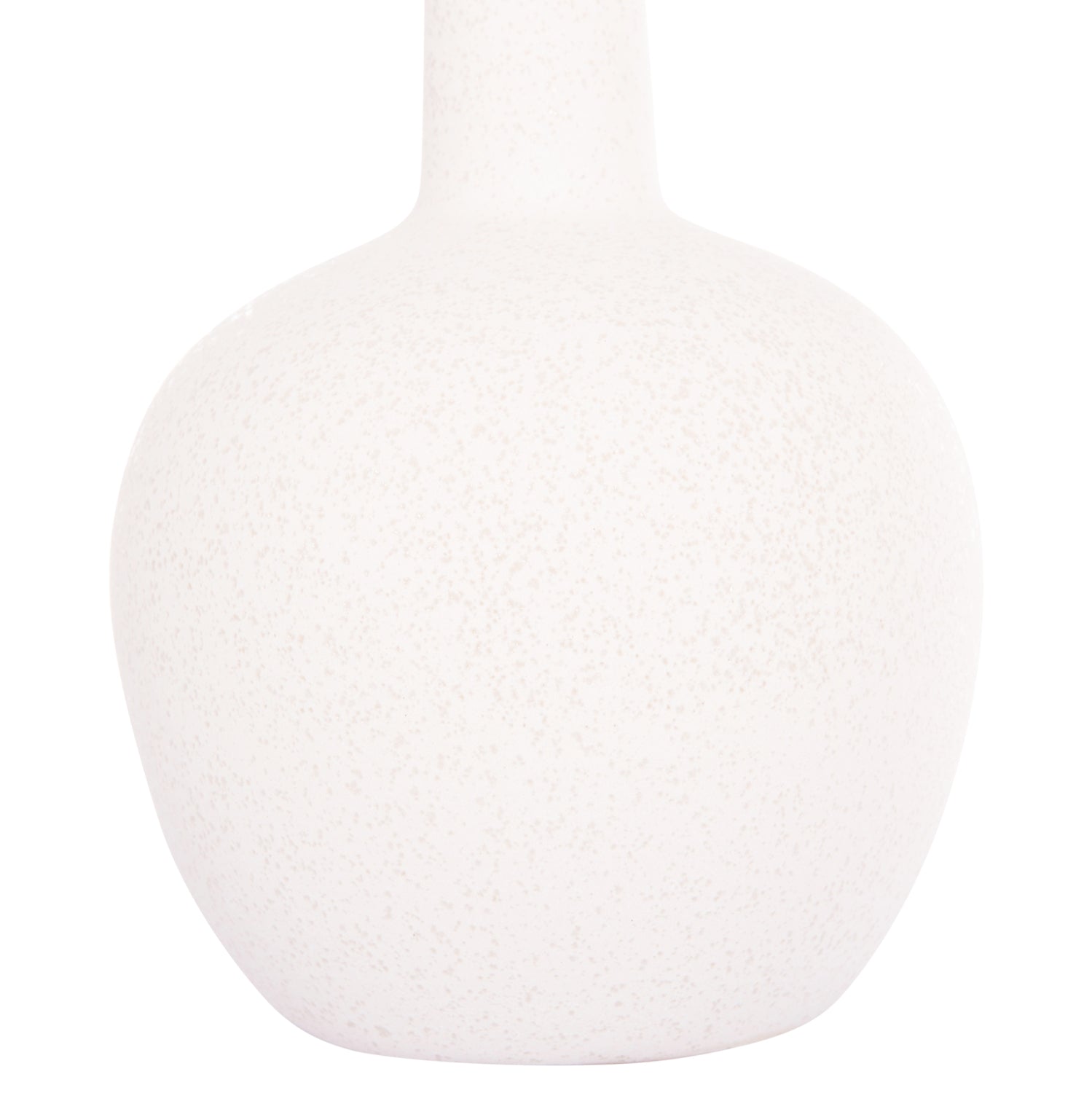 CERAMIC TABLE DECOR ELENDIL HM4593.01 OFF WHITE WITH CRYSTALLIZATION Φ15x25Hcm.
