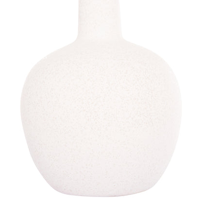 CERAMIC TABLE DECOR ELENDIL HM4593.01 OFF WHITE WITH CRYSTALLIZATION Φ15x25Hcm.