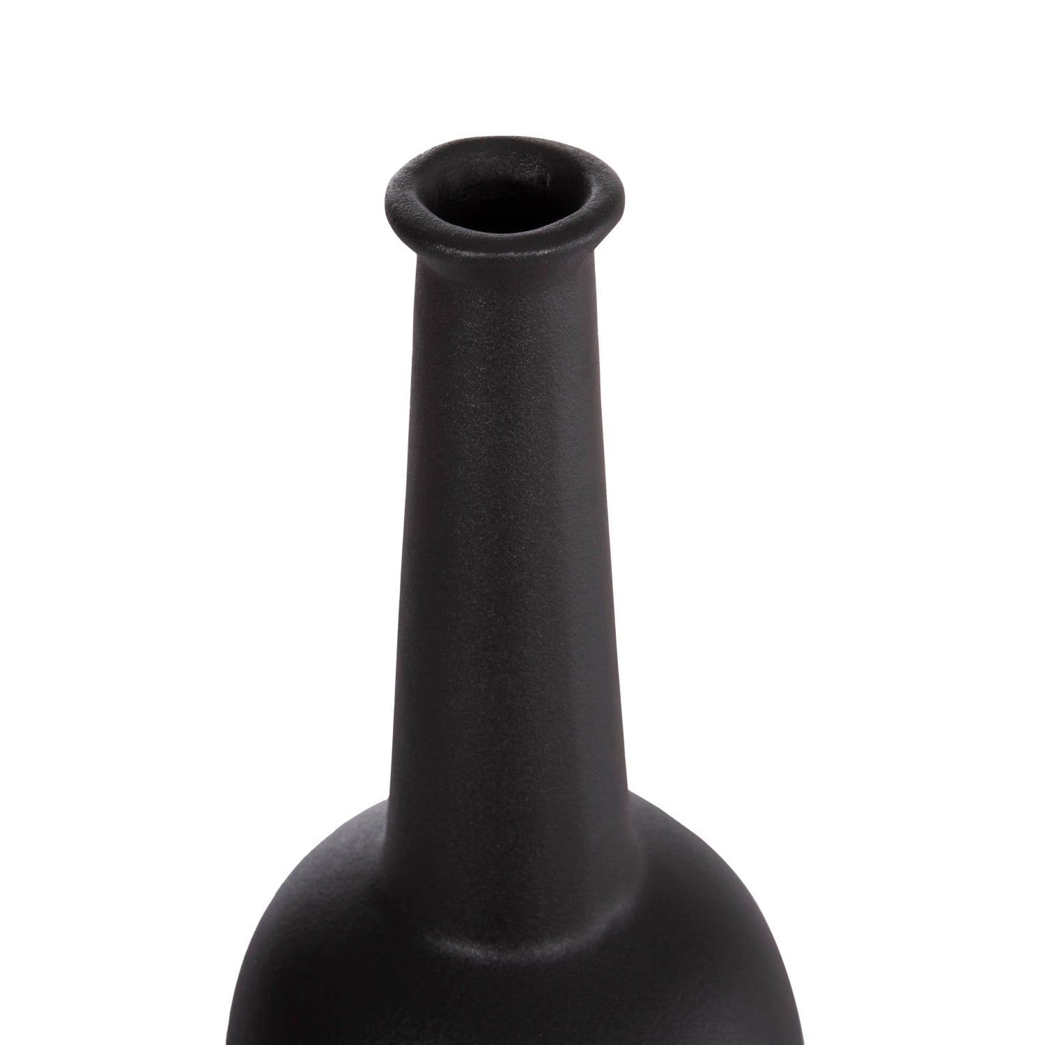CERAMIC TABLE DECOR ELENDIL HM4592.02 BLACK MATTE Φ10x30Hcm.