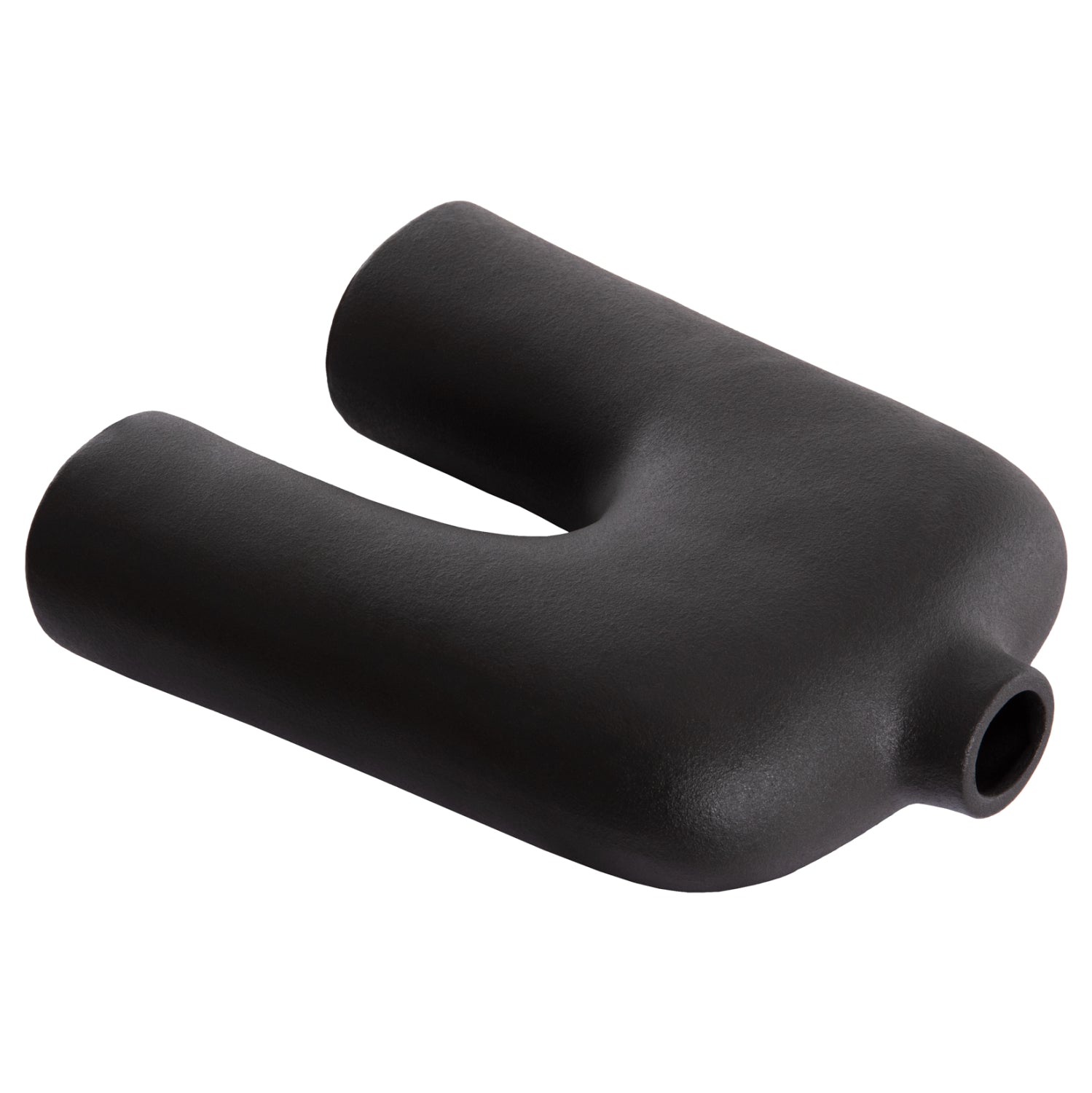 CERAMIC TABLE DECOR SERIES ISIL HM4599.02 BLACK MATTE 22x8x29Hcm.