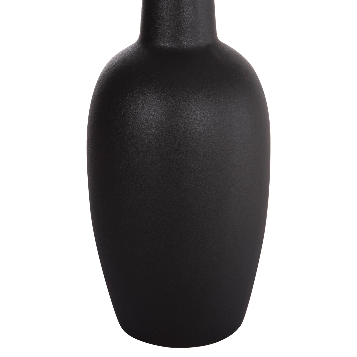 CERAMIC TABLE DECOR ELENDIL HM4592.02 BLACK MATTE Φ10x30Hcm.
