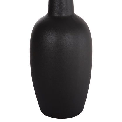 CERAMIC TABLE DECOR ELENDIL HM4592.02 BLACK MATTE Φ10x30Hcm.