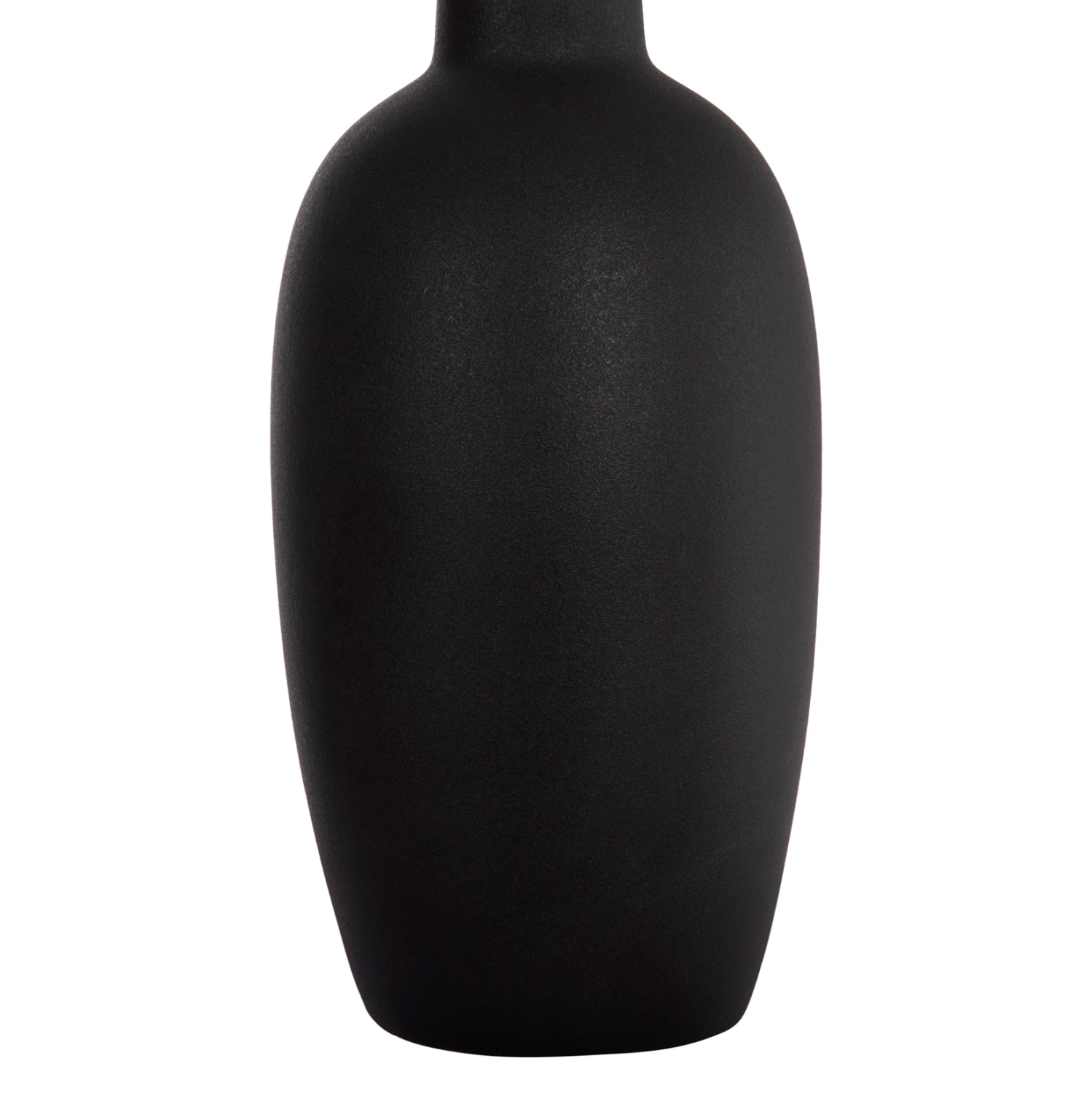 CERAMIC TABLE DECOR ELENDIL HM4591.02 MATTE BLACK Φ12x39.5Hcm.