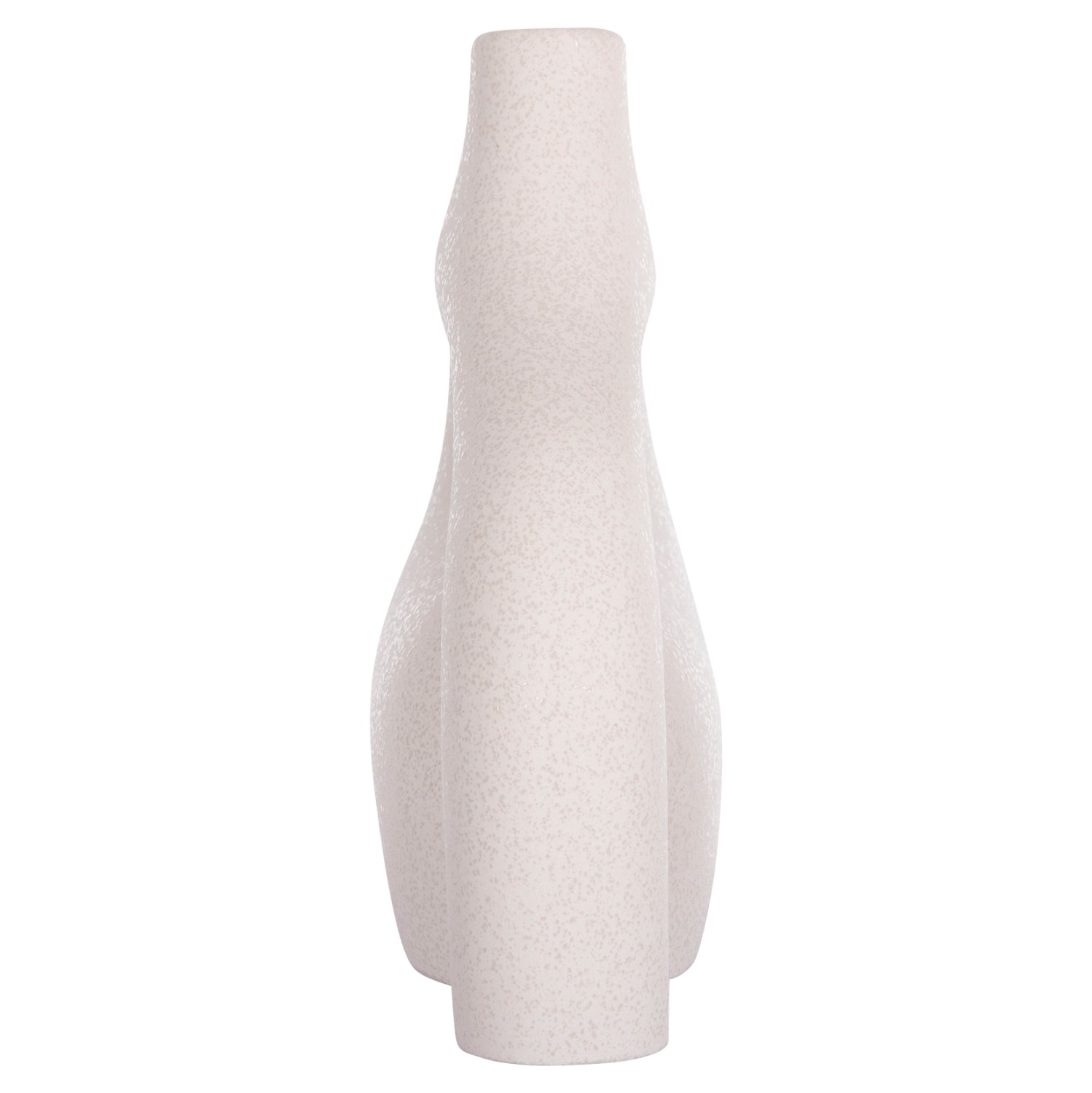 CERAMIC TABLE DECOR ISIL HM4597.01 OFF WHITE WITH CRYSTALLIZATION 29x11x29Hcm.