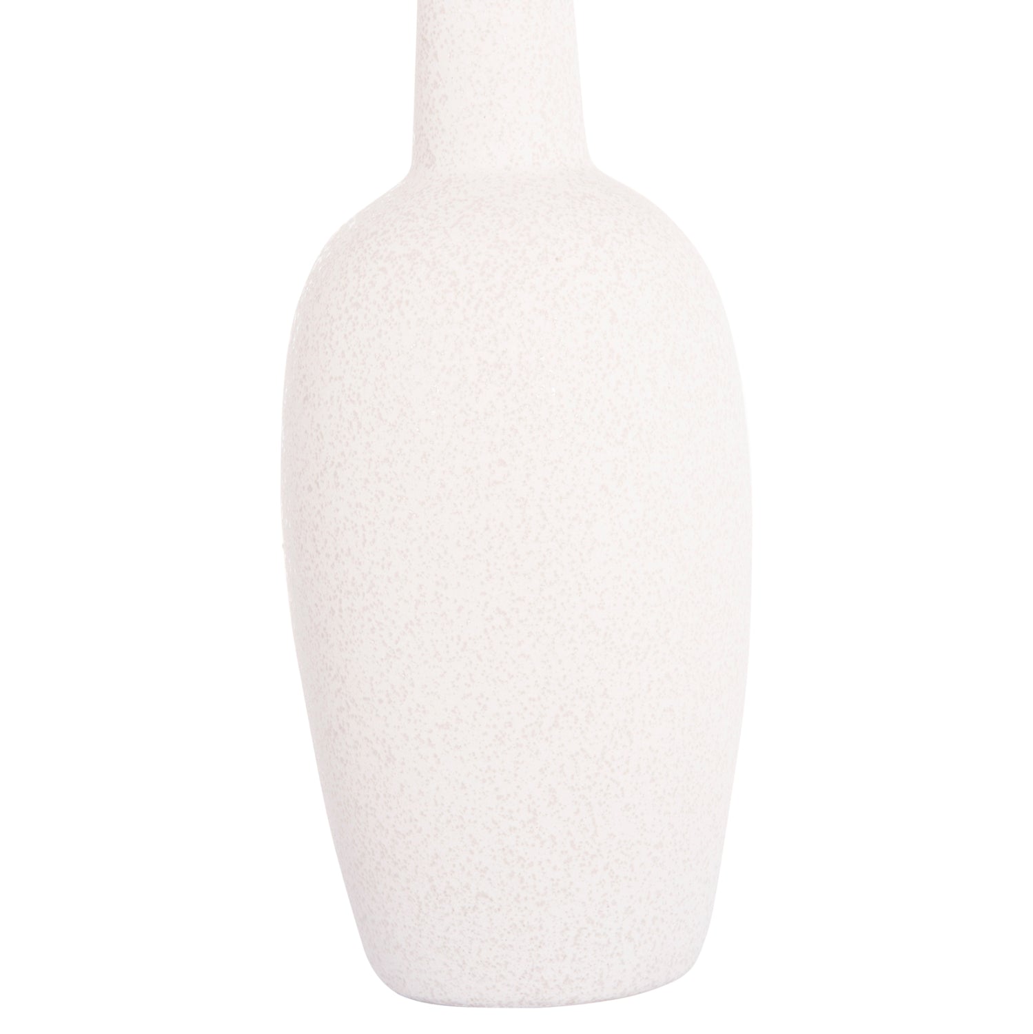 CERAMIC TABLE DECOR ELENDIL HM4591.01 OFF WHITE WITH CRYSTALLIZATION Φ12x39.5Hcm.
