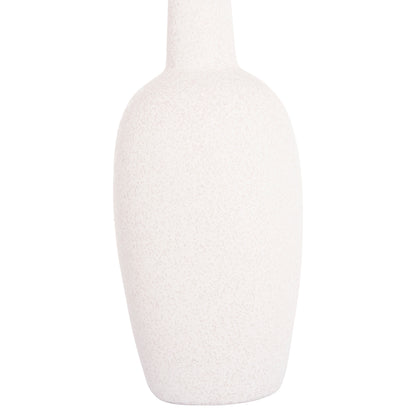 CERAMIC TABLE DECOR ELENDIL HM4591.01 OFF WHITE WITH CRYSTALLIZATION Φ12x39.5Hcm.
