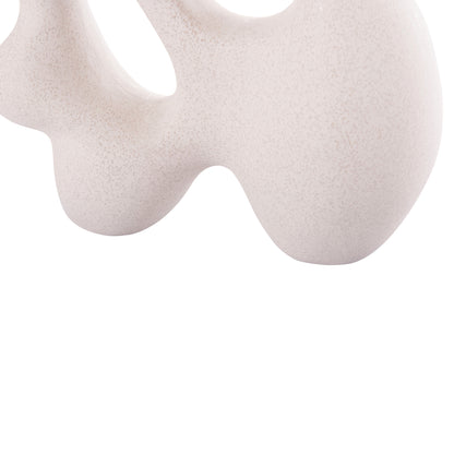 CERAMIC TABLE DECOR SERIES ISIL HM4596 OFF WHITE WITH CRYSTALLISATION 33.5x15.5x30Hcm.