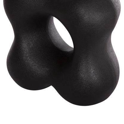 CERAMIC TABLE DECOR SEBOR HM4594.02 MATTE BLACK 18x9x18Hcm.