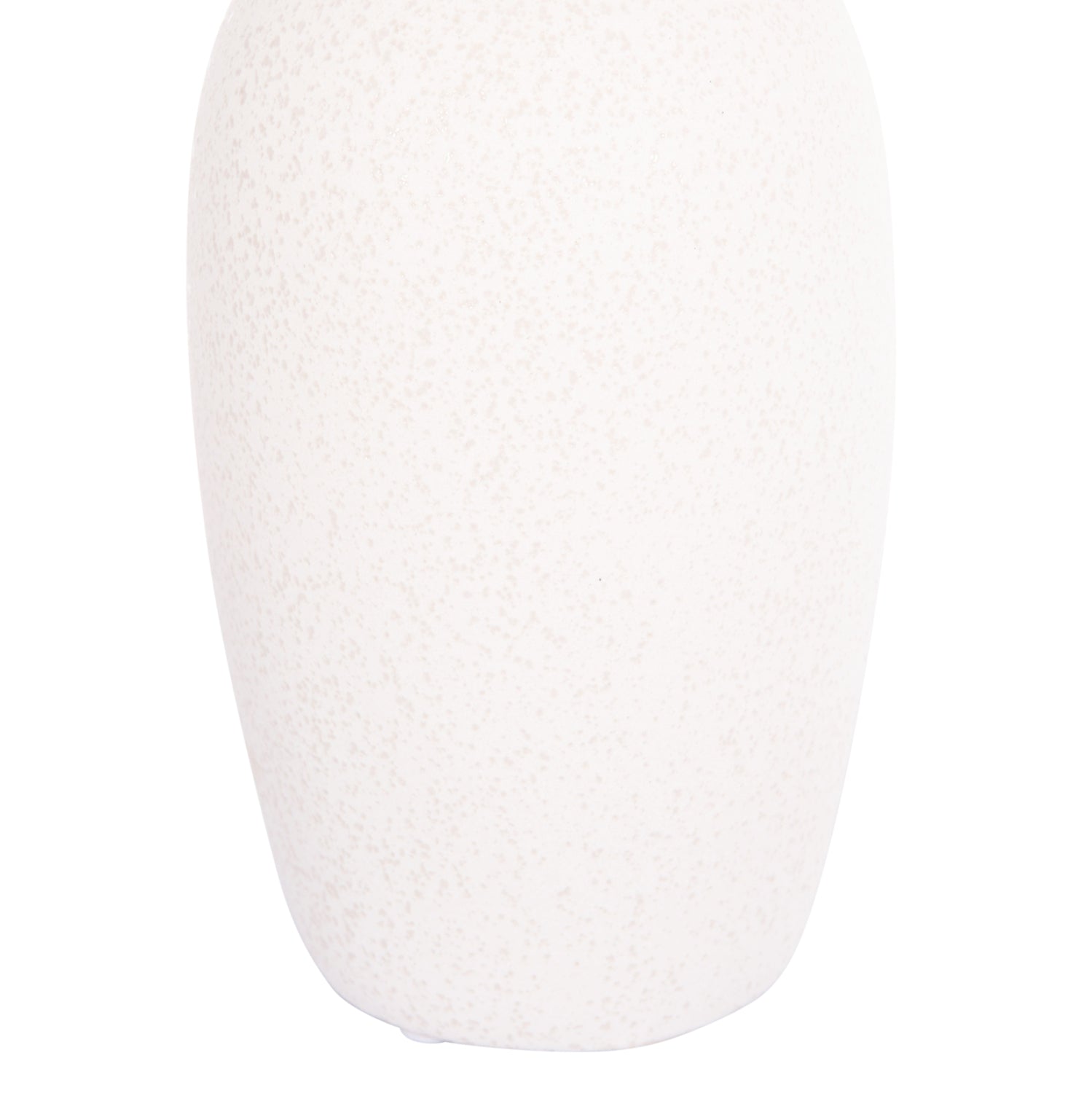 CERAMIC TABLE DECOR ELENDIL HM4592.01 OFF WHITE WITH CRYSTALLIZATION Φ10x30Hcm.