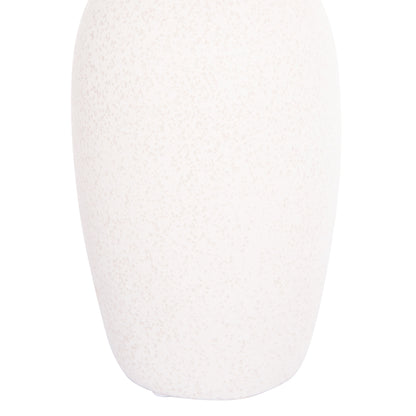 CERAMIC TABLE DECOR ELENDIL HM4592.01 OFF WHITE WITH CRYSTALLIZATION Φ10x30Hcm.