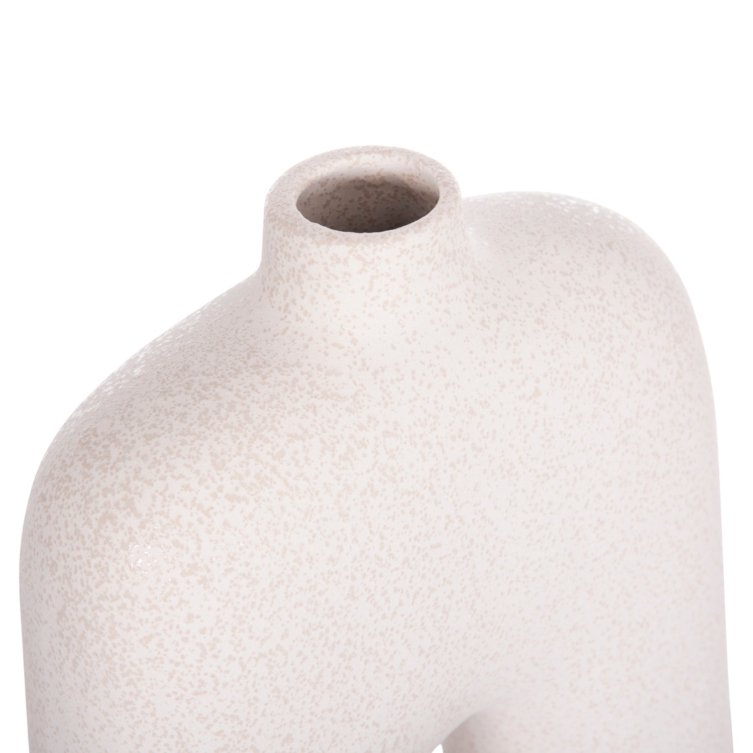 CERAMIC TABLE DECOR SERIES ISIL HM4599.01 OFF WHITE WITH CRYSTALLISATION 22x8x29Hcm.