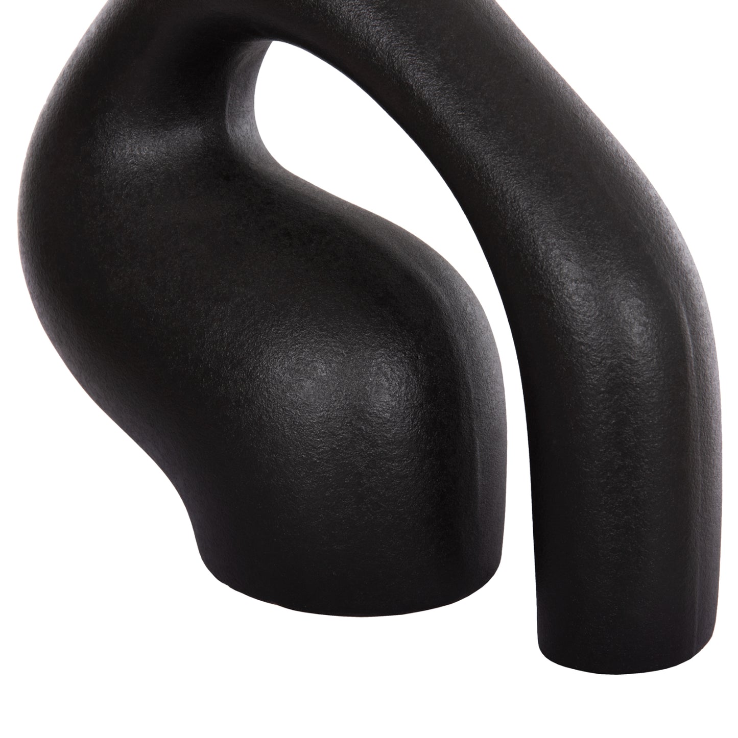 CERAMIC TABLE DECOR ISIL HM4597.02 BLACK MATTE 29.5x11x29Hcm.