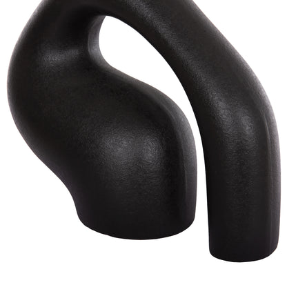 CERAMIC TABLE DECOR ISIL HM4597.02 BLACK MATTE 29.5x11x29Hcm.