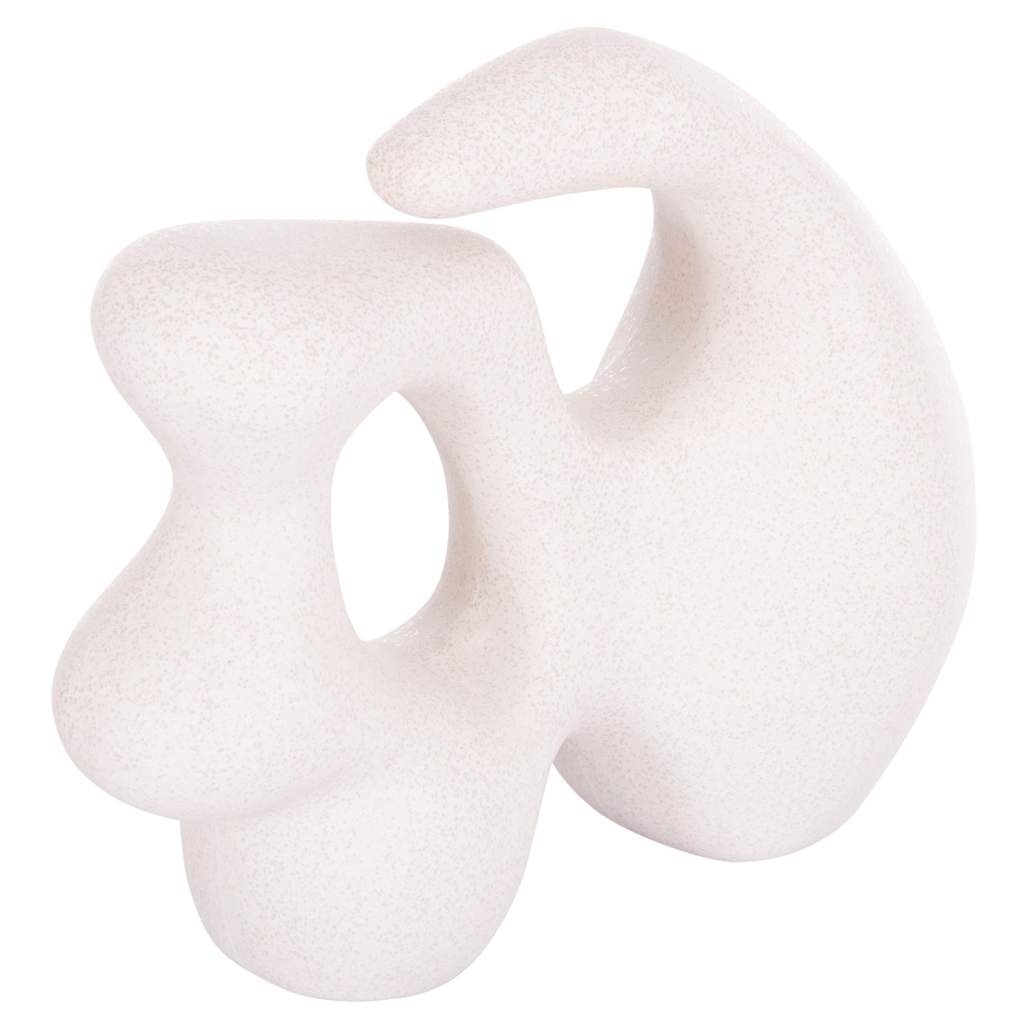 CERAMIC TABLE DECOR SERIES ISIL HM4596 OFF WHITE WITH CRYSTALLISATION 33.5x15.5x30Hcm.