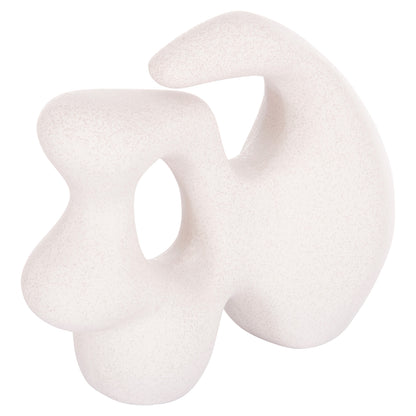 CERAMIC TABLE DECOR SERIES ISIL HM4596 OFF WHITE WITH CRYSTALLISATION 33.5x15.5x30Hcm.