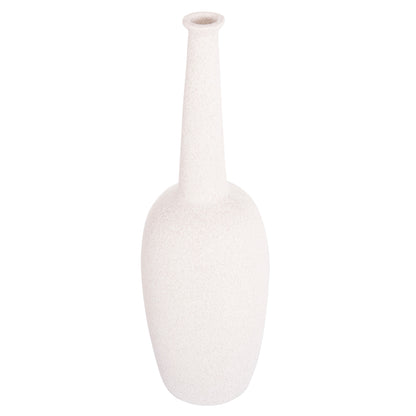 CERAMIC TABLE DECOR ELENDIL HM4591.01 OFF WHITE WITH CRYSTALLIZATION Φ12x39.5Hcm.