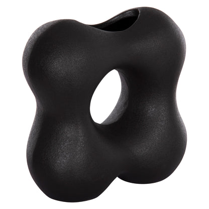 CERAMIC TABLE DECOR SEBOR HM4594.02 MATTE BLACK 18x9x18Hcm.