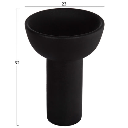 CERAMIC TABLE DECOR ELENDIL HM4602.02 MATTE BLACK Φ23x32H cm.