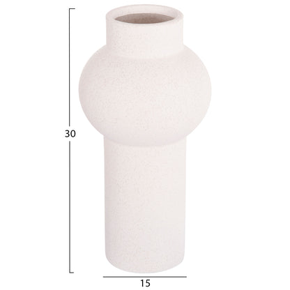 CERAMIC TABLE DECOR SCEPTER HM4605.01 OFF WHITE WITH CRYSTALLISATION Φ15x30Hcm.