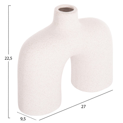 CERAMIC TABLE DECOR ISIL HM4600.01 OFF WHITE WITH CRYSTALLISATION 27x9.5x22.5Hcm.