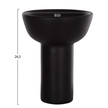 CERAMIC TABLE DECOR ELENDIL HM4603.02 MATTE BLACK Φ20x26.5Hcm.