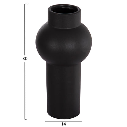 CERAMIC TABLE DECOR SCEPTER HM4605.02 MATTE BLACK Φ15x30Hcm.
