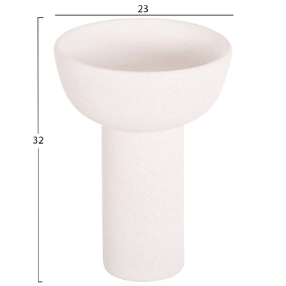 CERAMIC TABLE DECOR ELENDIL HM4602.01 OFF WHITE WITH CRYSTALLISATION Φ23x32H cm.