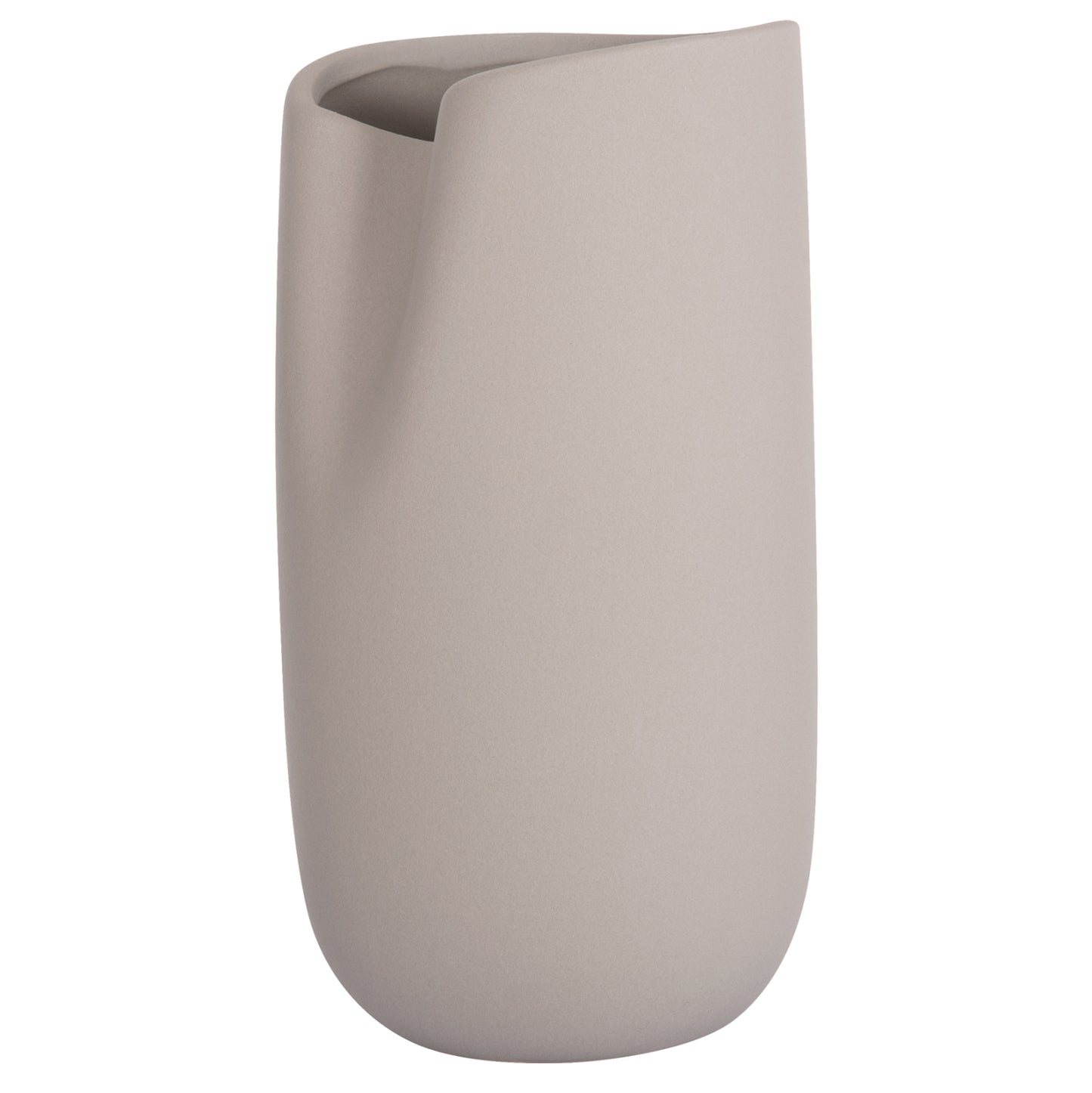 CERAMIC TABLE DECOR GLAZE HM4607.03 MATTE GREY 15,2x15x30Hcm